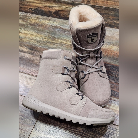 Bearpaw Tan Suede Boots - Picture 1 of 6
